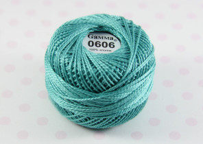 Пряжа Ирис 100% хлопок 10г 82м №0606 бирюза