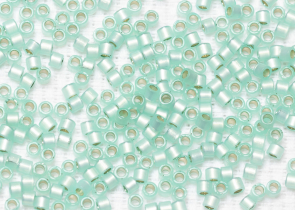 Бисер Япония MIYUKI Delica цилиндр 10/0 5 г DBM-0626 светло-аква-зеленый окрашенный алебастр серебряная линия внутри