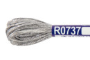 Нитки для вышивания " Gamma" мулине 100% вискоза 8 м R0737 серый