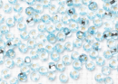 Бисер Чехия круглый 08/0 50 г 67000h прозрачный самый светлый голубой с серебряным прокрасом квадратное отверстие